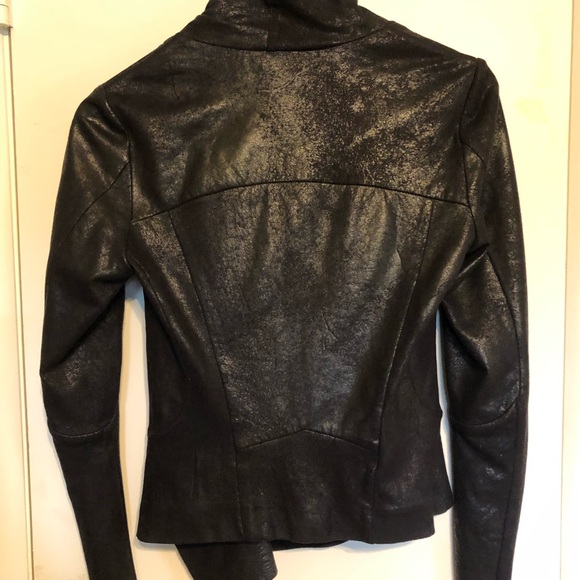 Zara Women’s Lightweight Black Vegan Leather Jacket in Size Small - Picture 7 of 8